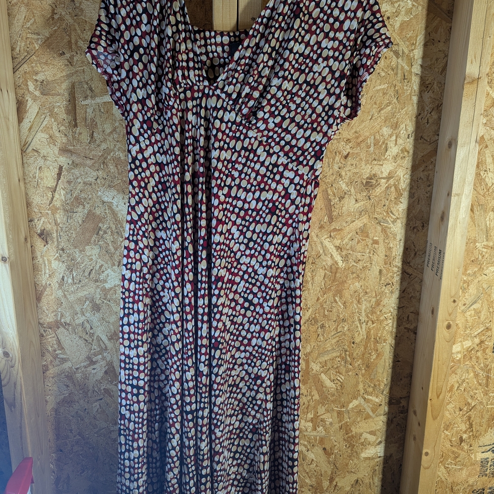 Scarlett Red and White Polka Dot Maxi Dress